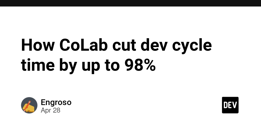 How CoLab cut dev cycle time by up to 98%