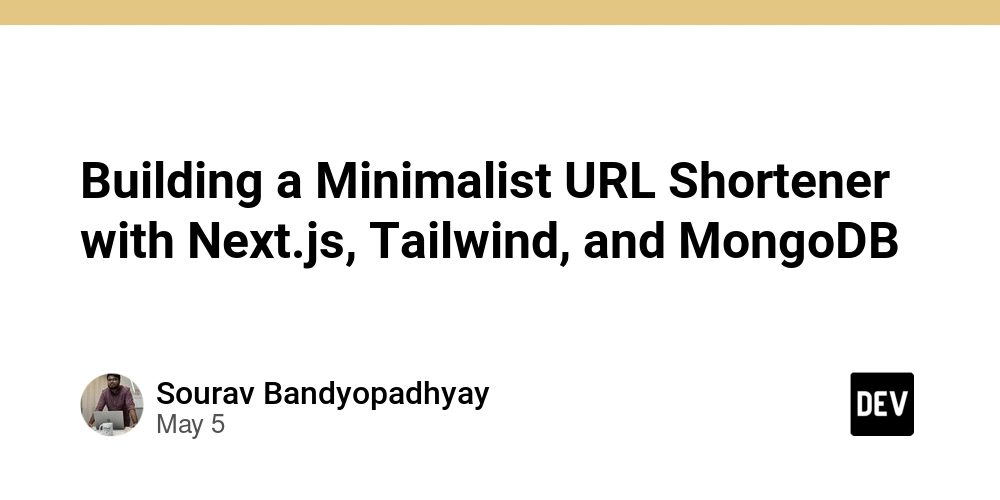 Building a Minimalist URL Shortener with Next.js, Tailwind, and MongoDB