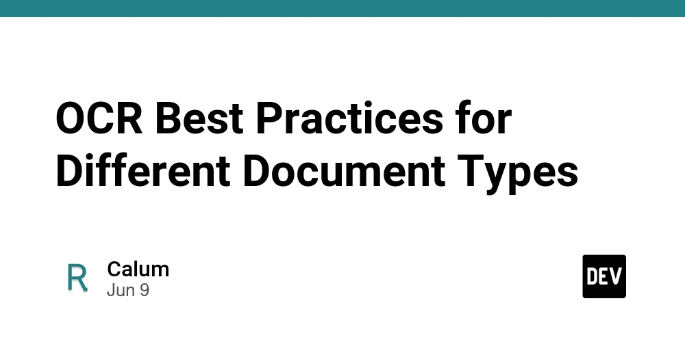 OCR Best Practices for Different Document Types
