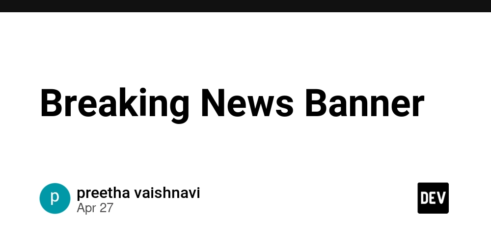 Breaking News Banner