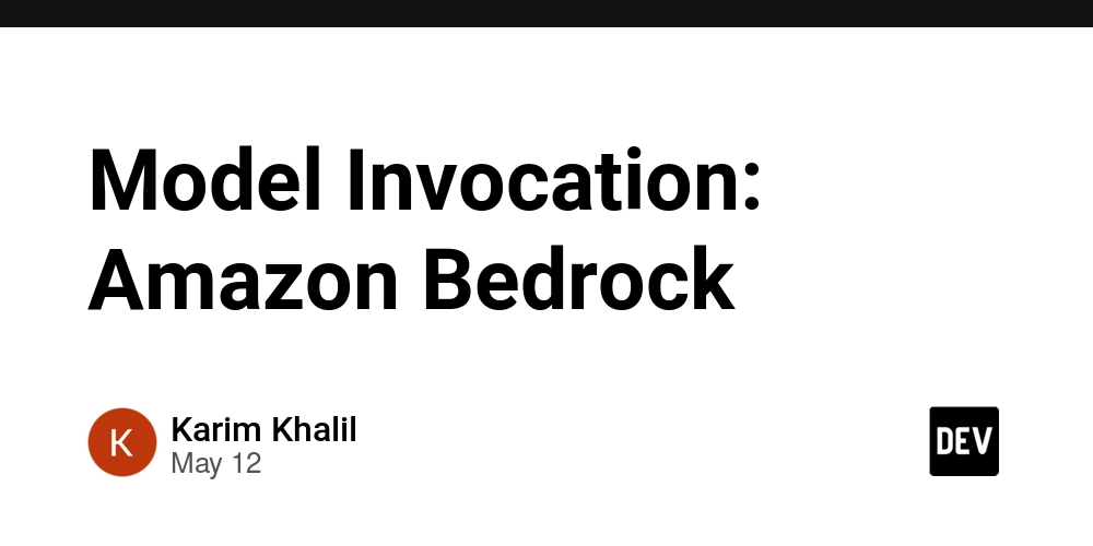 Model Invocation: Amazon Bedrock