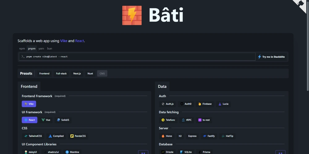 BATI – Choose. Click. Create