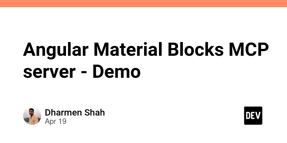 Angular Material Blocks MCP server - Demo
