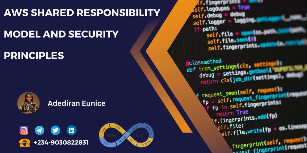 AWS Shared Responsibility Model and Security Principles