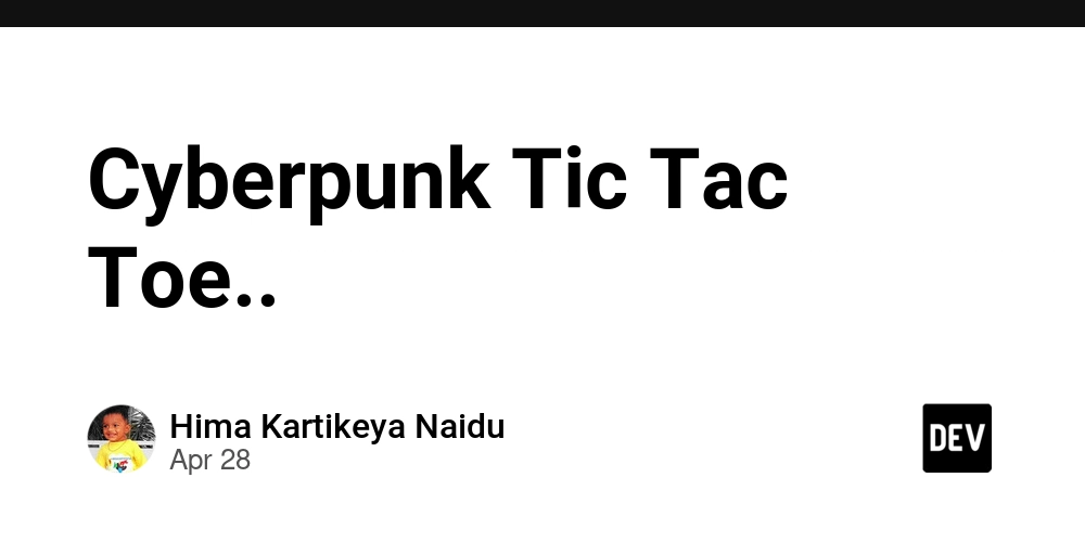 Cyberpunk Tic Tac Toe..