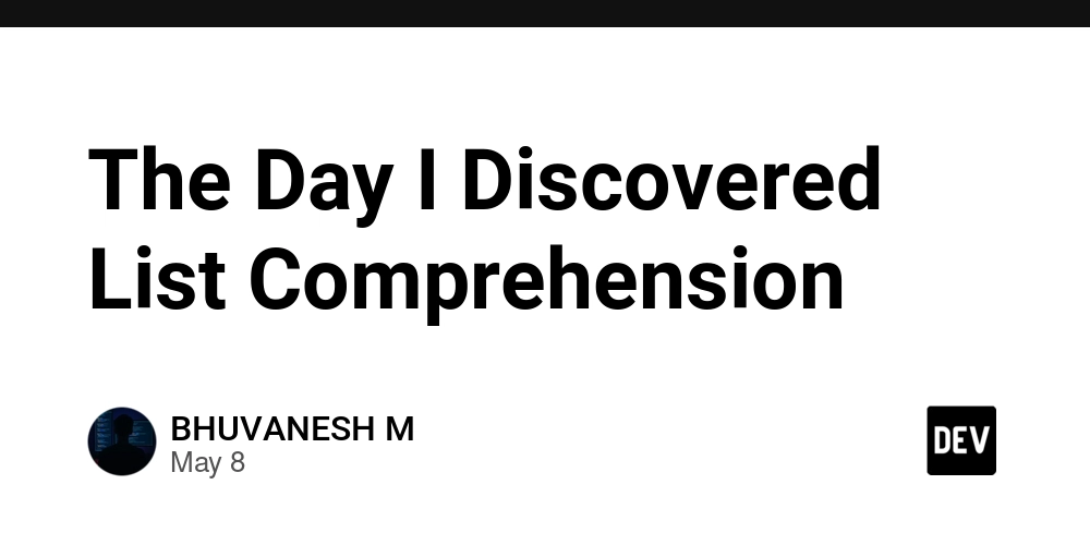The Day I Discovered List Comprehension