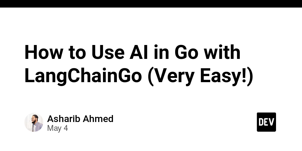 How to Use AI in Go with LangChainGo (Very Easy!)