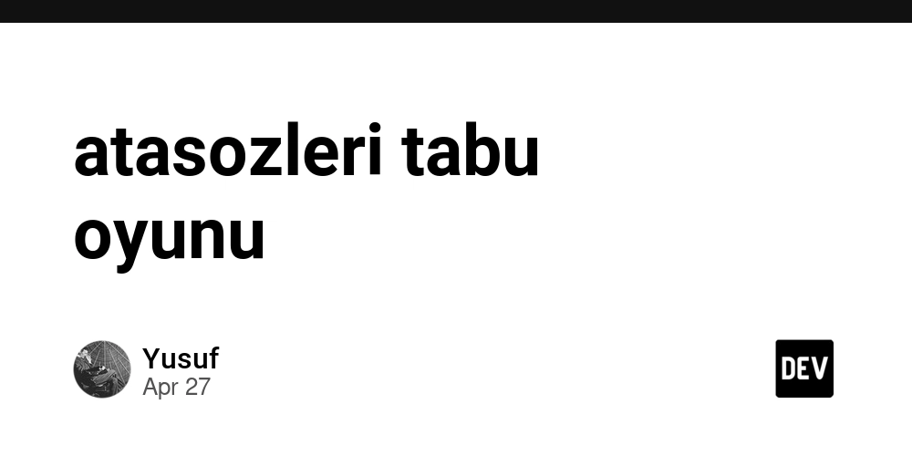 atasozleri tabu oyunu