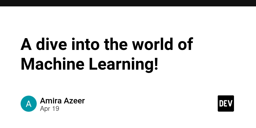 A dive into the world of Machine Learning! 