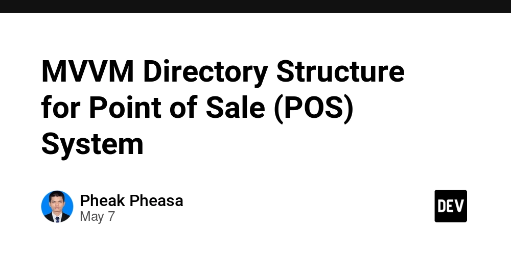 MVVM Directory Structure for Point of Sale (POS) System