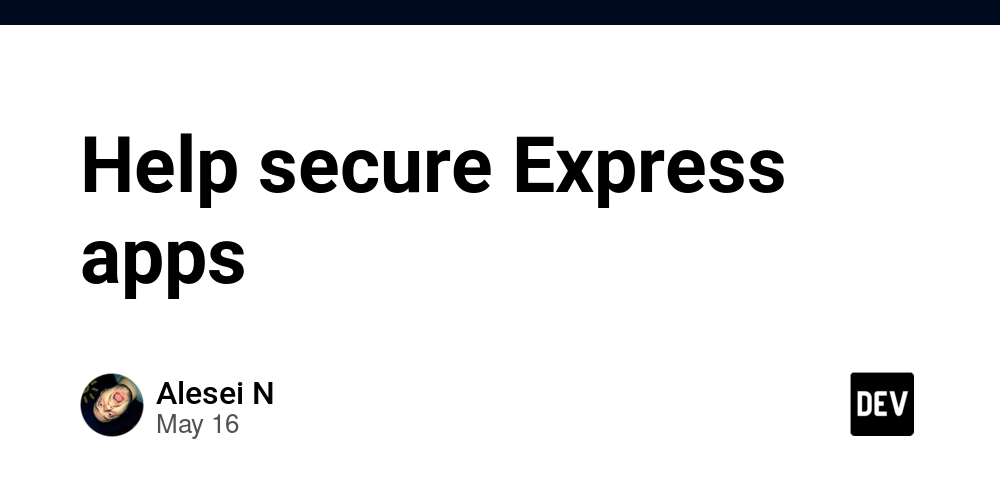 Help secure Express apps