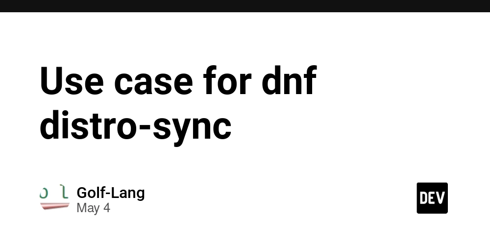 Use case for dnf distro-sync