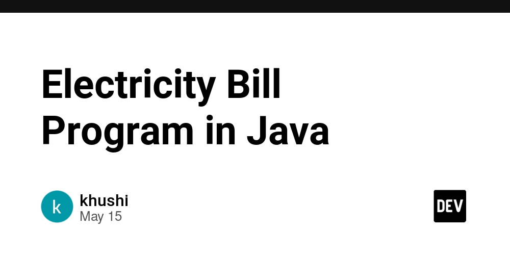 Electricity Bill Program in Java