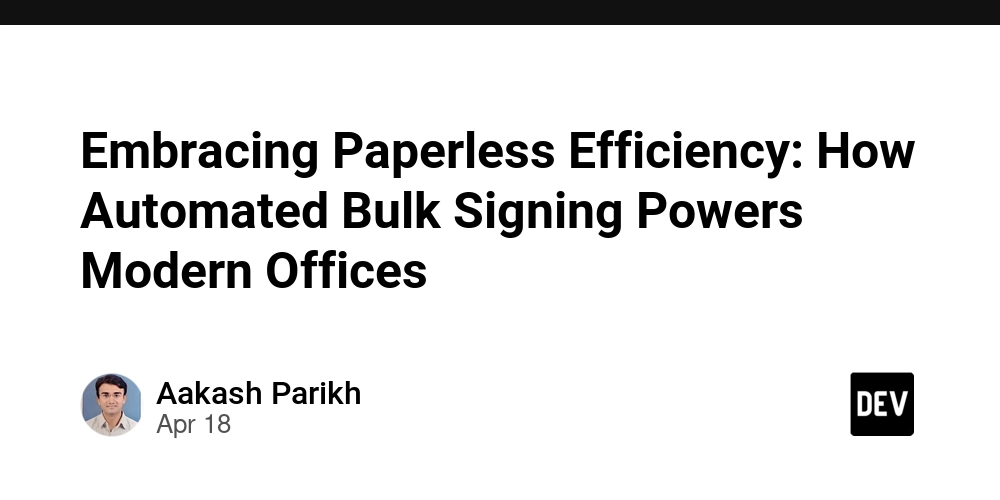 Embracing Paperless Efficiency: How Automated Bulk Signing Powers Modern Offices