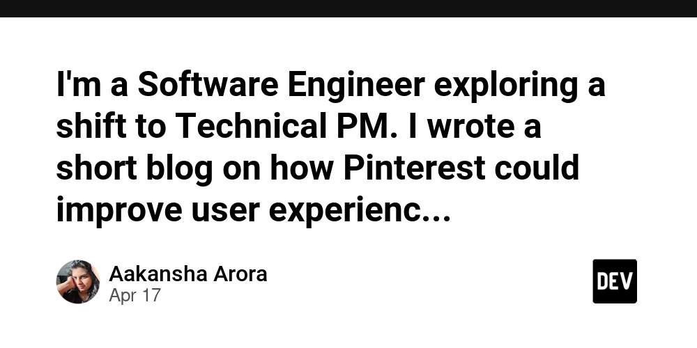 I'm a Software Engineer exploring a shift to Technical PM. I wrote a short blog on how Pinterest could improve user experience with a simple filter + AI. Feedback or tips from SEs-turned-PMs are welcome! Link - https://www.blogger.com/blog/stats/week/1237
