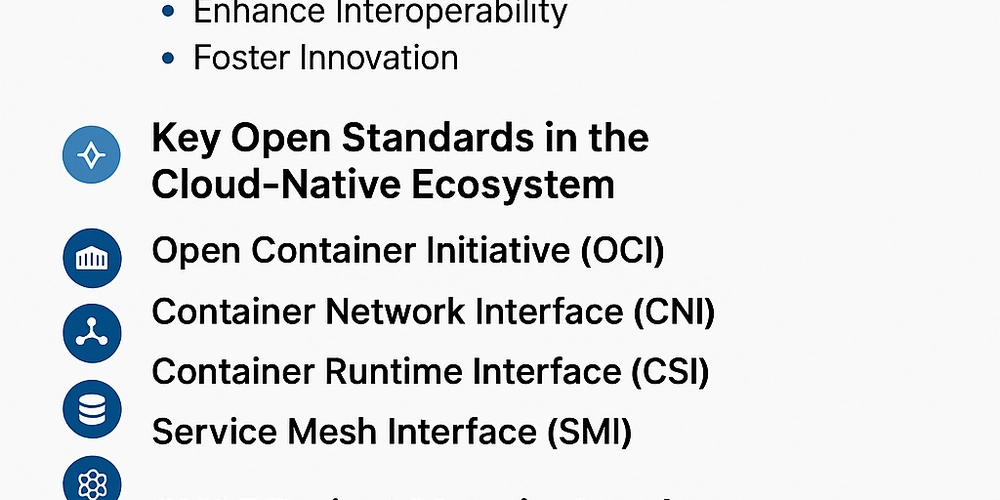 Embracing Open Standards in Cloud-Native Development