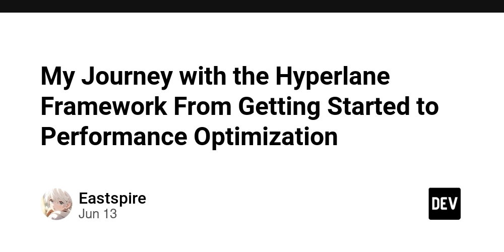 My Journey with the Hyperlane Framework From Getting Started to Performance Optimization