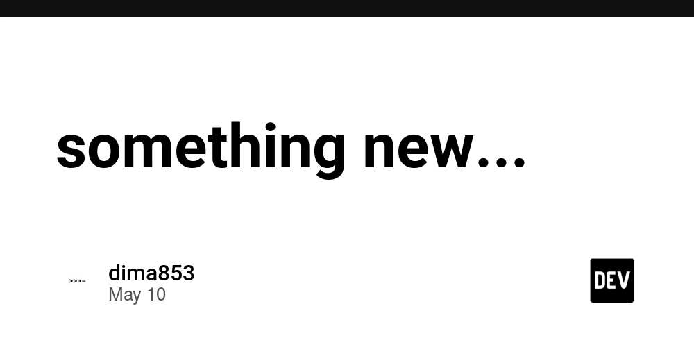 something new...