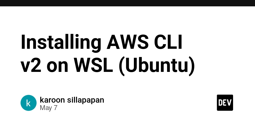 Installing AWS CLI v2 on WSL (Ubuntu)