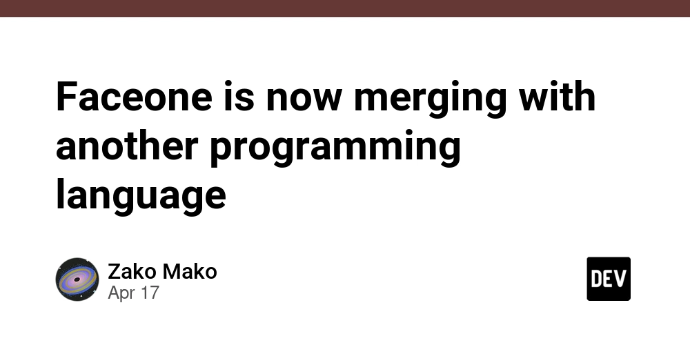 Faceone is now merging with another programming language