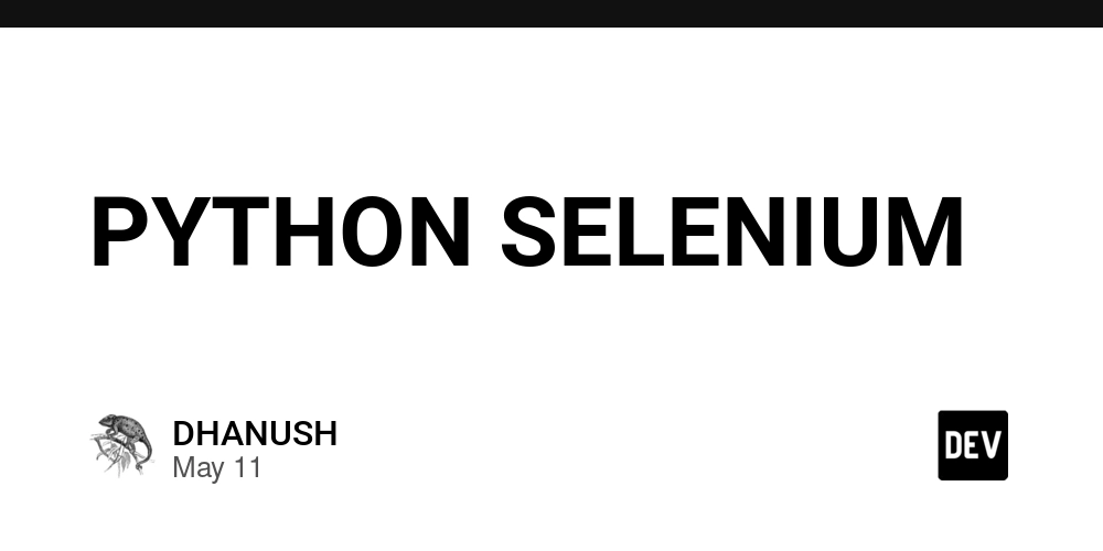 PYTHON SELENIUM