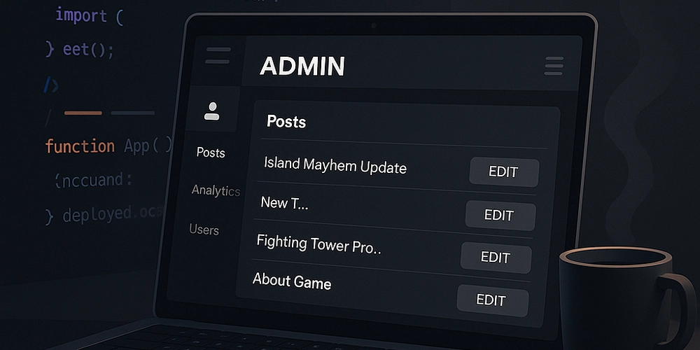 "My First React Native App: A Custom Admin Tool for My Website