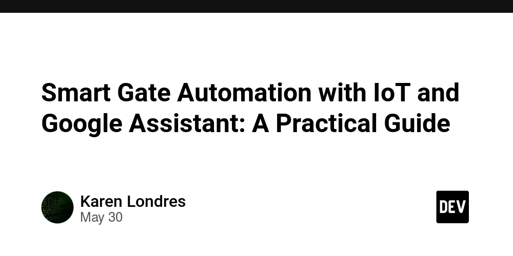 Smart Gate Automation with IoT and Google Assistant: A Practical Guide
