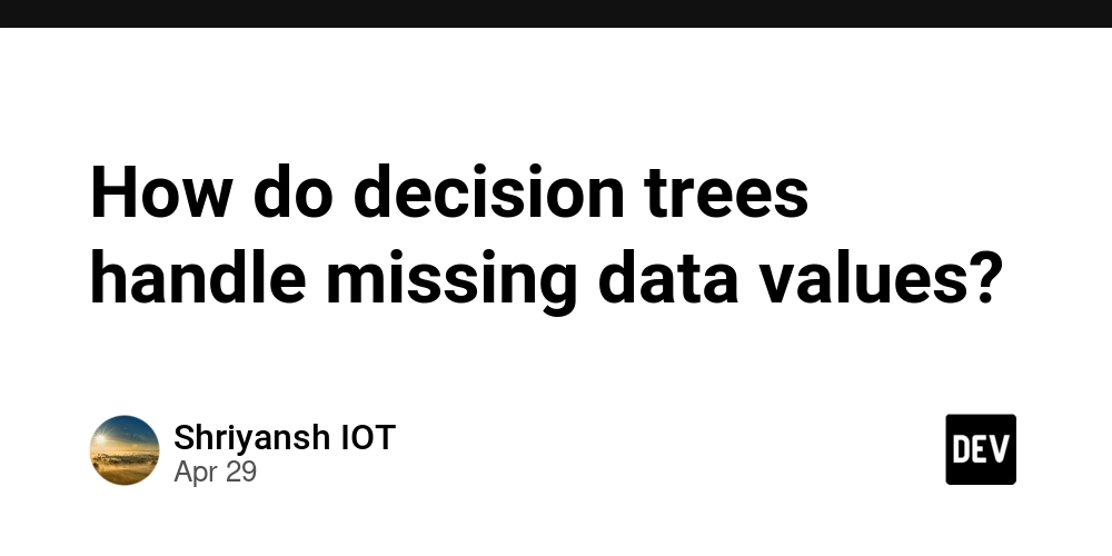 How do decision trees handle missing data values?