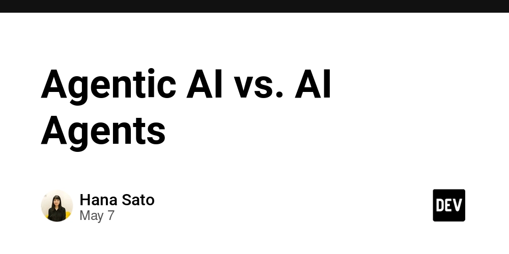 Agentic AI vs. AI Agents