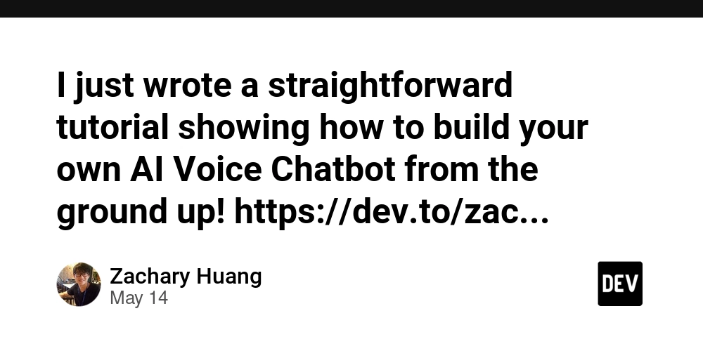I just wrote a straightforward tutorial showing how to build your own AI Voice Chatbot from the ground up! https://dev.to/zachary62/build-your-own-voice-chatbot-from-scratch-a-pocketflow-tutorial-o93
