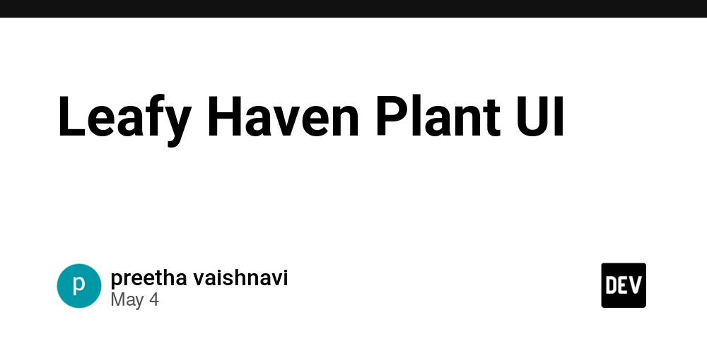Leafy Haven Plant UI