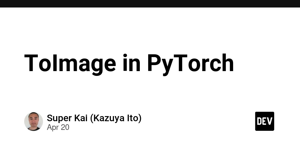 ToImage in PyTorch