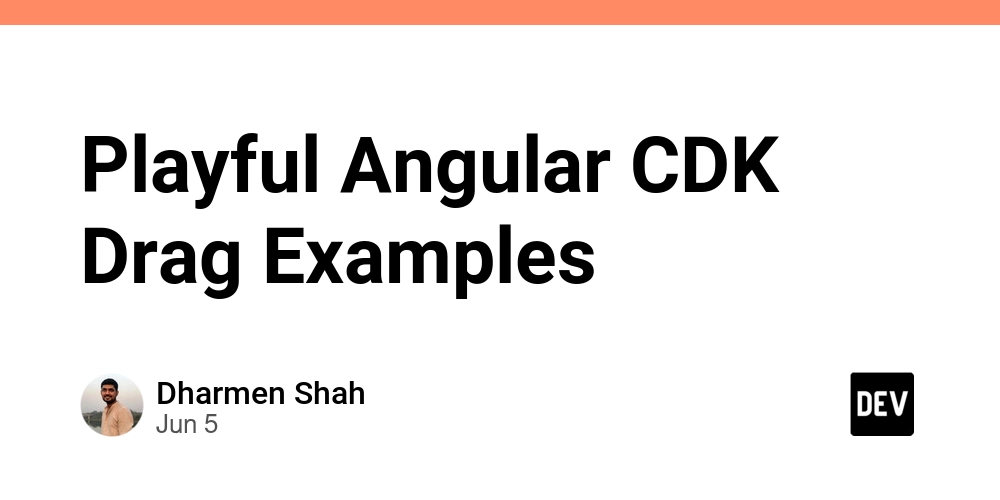 Playful Angular CDK Drag Examples
