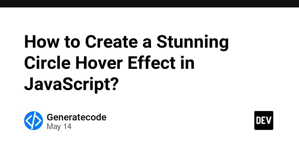 How to Create a Stunning Circle Hover Effect in JavaScript?