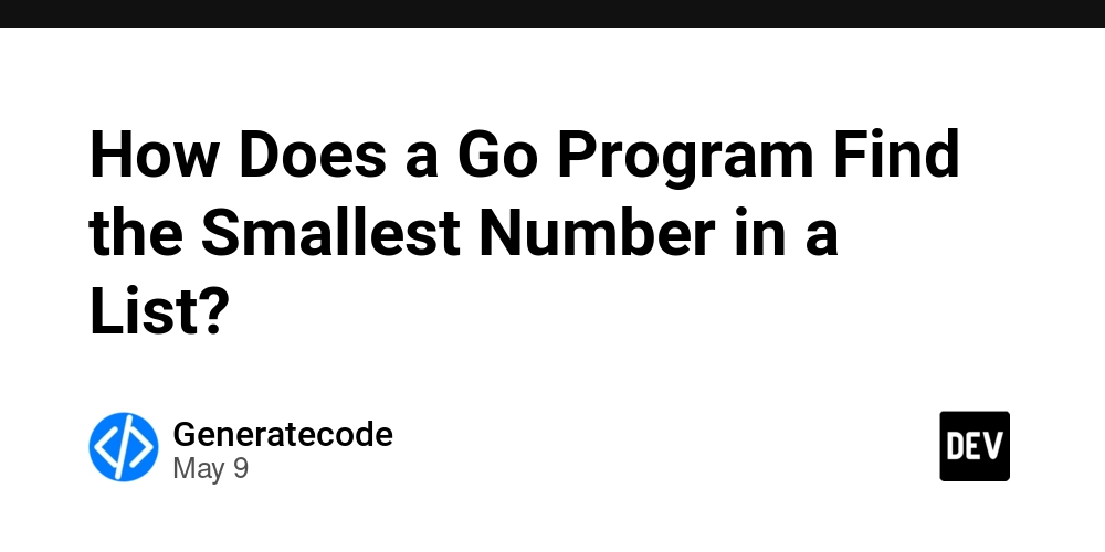 How Does a Go Program Find the Smallest Number in a List?