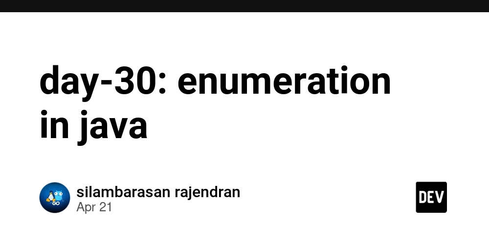 day-30: enumeration in java