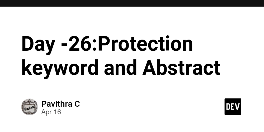 Day -26:Protection keyword and Abstract