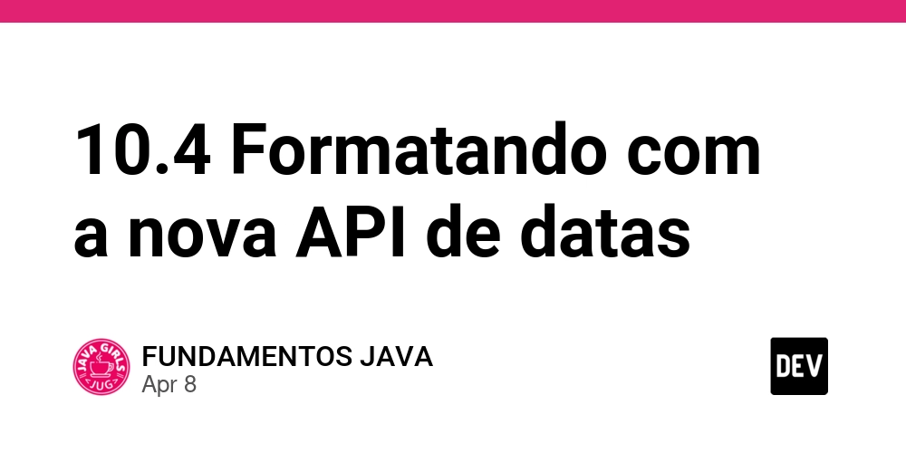 10.4 Formatando com a nova API de datas