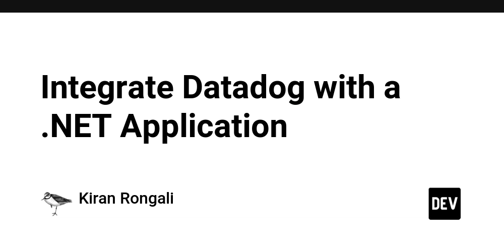 Integrate Datadog with a .NET Application