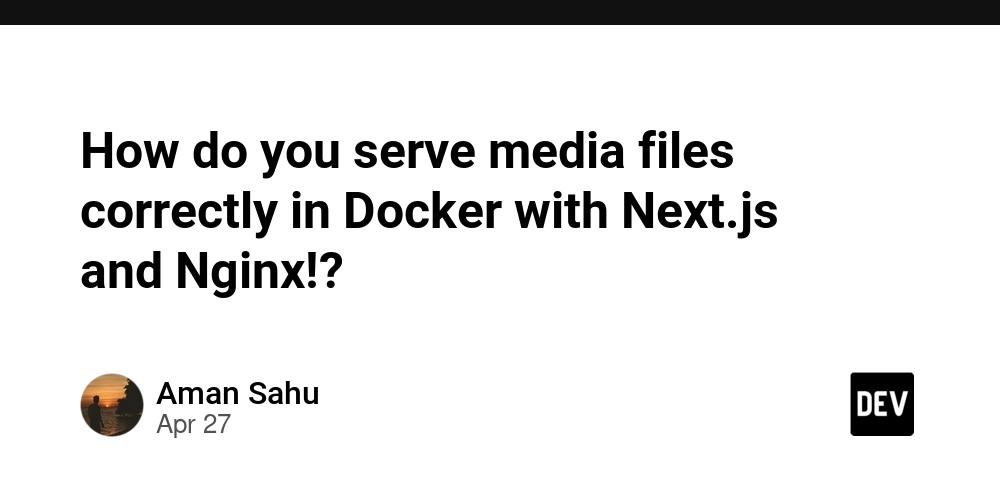 How do you serve media files correctly in Docker with Next.js and Nginx!?