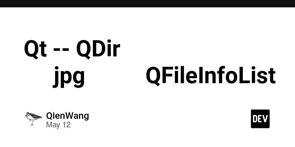 Qt -- QDir 过滤出jpg文件并保存在QFileInfoList中