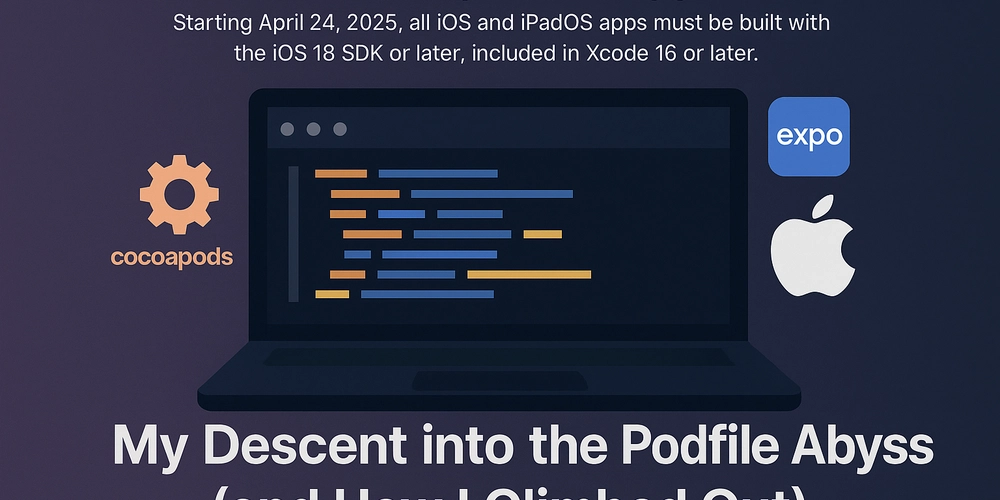 React Native Expo SDK 51 Upgrade: Starting April 24, 2025, iOS apps must be built with the iOS 18 SDK.