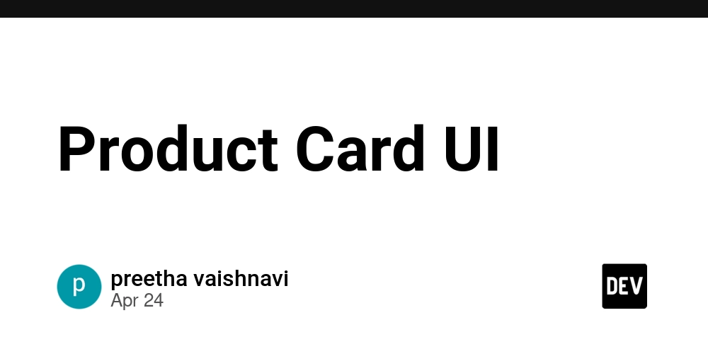 Product Card UI