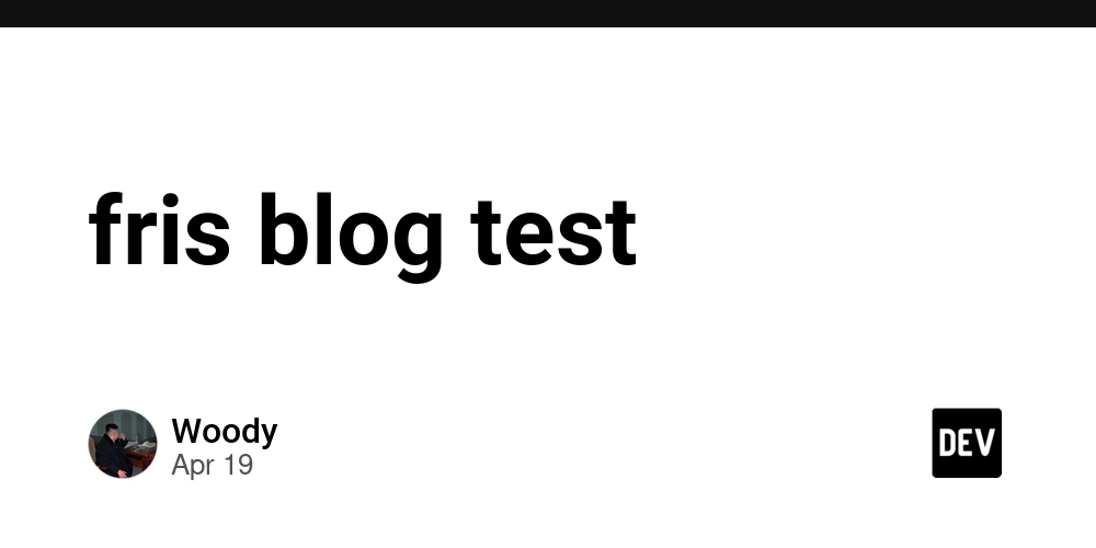fris blog test
