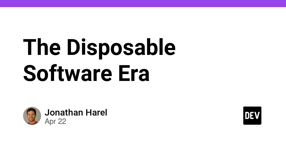 The Disposable Software Era