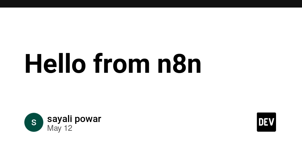 Hello from n8n