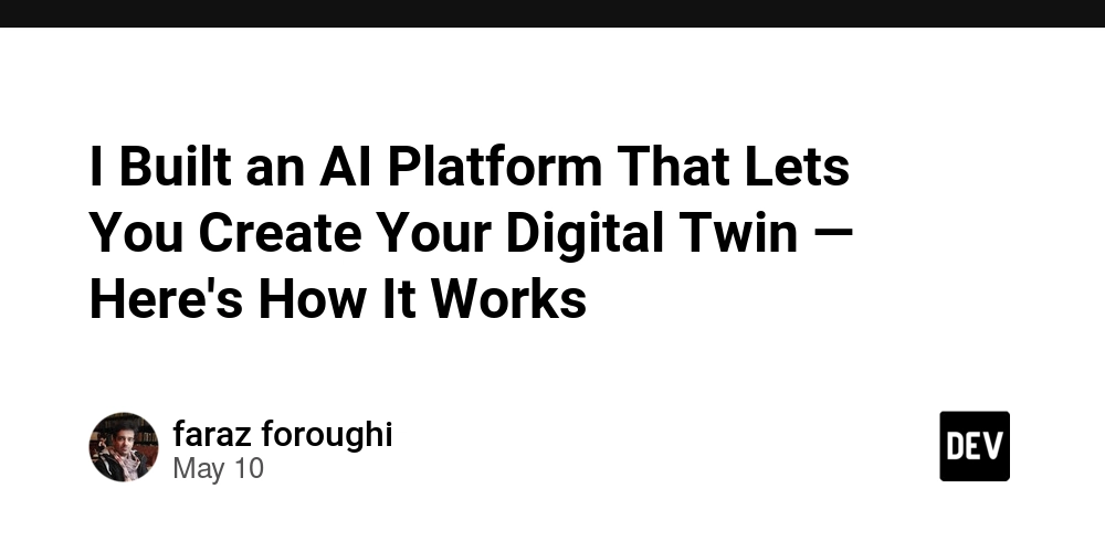 I Built an AI Platform That Lets You Create Your Digital Twin — Here's How It Works