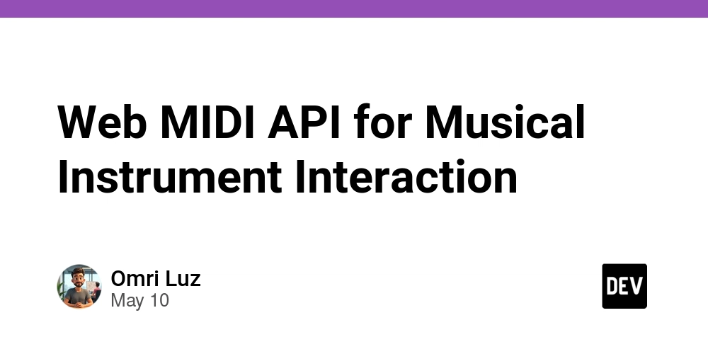 Web MIDI API for Musical Instrument Interaction