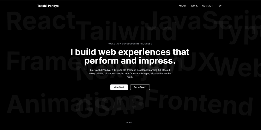 Build a Portfolio with React & GSAP