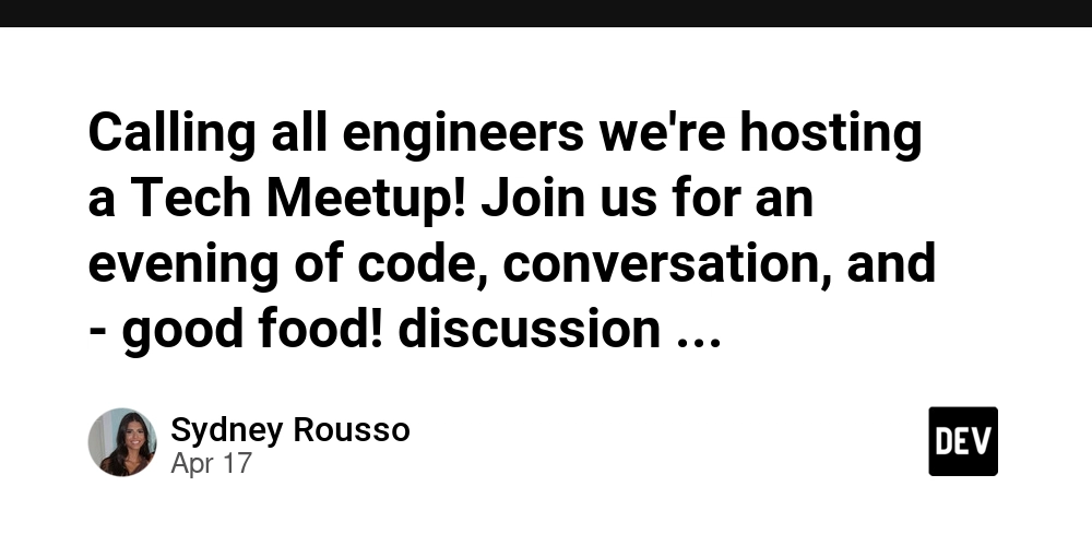 Calling all engineers we're hosting a Tech Meetup! Join us for an evening of code, conversation, and - good food! discussion on How to Build Systems That Don’t Need a Prompt, led by speaker and CTO Scott Ryder: RSVP: https://forms.gle/1DziWb1zaMVqXcee6